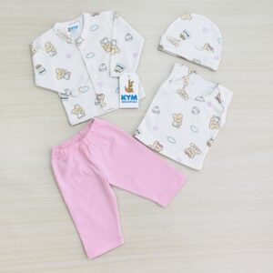 Conjunto para prematura osita 4 piezas