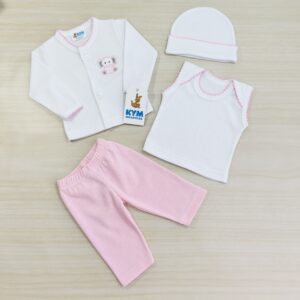 Conjunto para prematuro 4 piezas niña